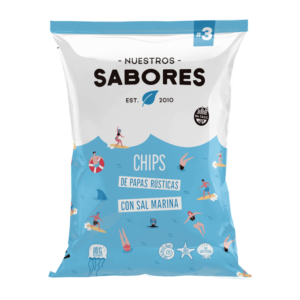 Nuestros Sabores Chips de Papas Rústicas con Sal Marina 80g