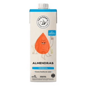 Tratenfu Bebida de Almendras Sabor Vainilla Sin Azúcar 1000ml