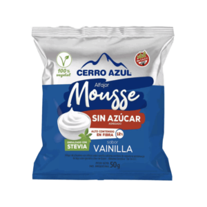 Cerro Azul Alfajor Mousse Vainilla sin Azúcar 50g