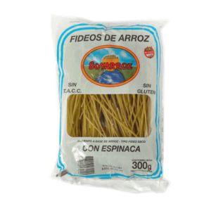 Soyarroz Fideo de Arroz con Espinaca 300g