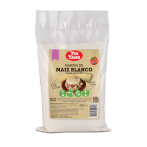 Yin Yang Harina de Maiz Blanco para Arepa 500g