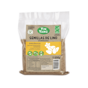 Yin Yang Semillas de Lino Dorado Orgánicas 250g