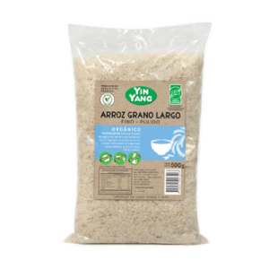 Yin Yang Arroz Grano Largo Fino Pulido Orgánico 500g