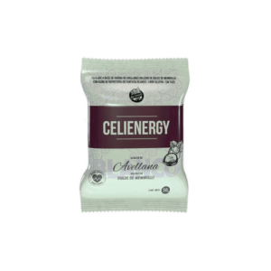 Celienergy Alfajor Blanco Avellana Relleno de Dulce de Membrillo 50g