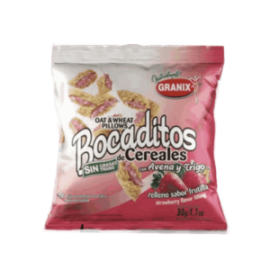 Granix Bocaditos Avena y Trigo Relleno de Frutilla 180g