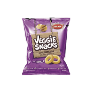 Granix Veggie Snacks con Lentejas Sabor Cebolla 90g