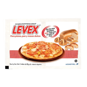 Levex Levadura para Pizzas, Pan y Masas Dulces 20g