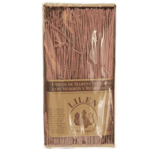 Lilen Fideo Integral Morrón y Remolacha 500g