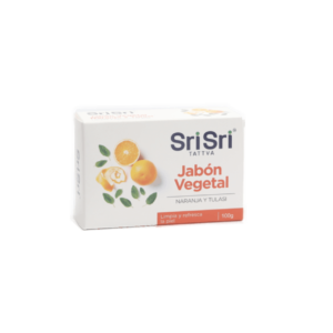 Sri Sri Jabón Vegetal Naranja y Tulasi 100g