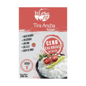 Massa Fit Fideo de Konjac o Shirataki Tira Ancha 200g