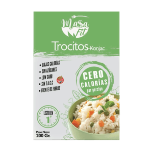 Massa Fit Fideo de Konjac o Shirataki Trocitos (Tipo Arroz) 200g