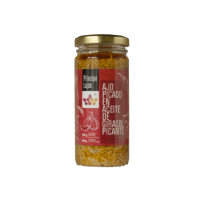 Principe de Lujan Ajo Picado en Aceite de Girasol Picante 200g