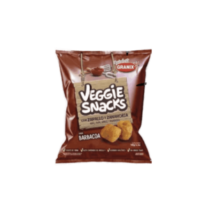 Granix Veggie Snacks con Zapallo y Zanahorias Sabor Barbacoa 45g