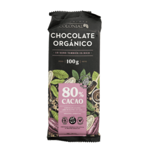 Colonial Chocolate 80% Cacao Orgánico 100g