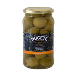 Nucete Premium Aceituna Verde Descarozada 360g