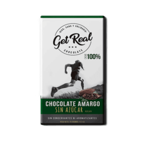 Get Real Chocolate Amargo 100% Sin Azúcar 70g