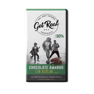 Get Real Chocolate Amargo 80% Sin Azúcar 70g