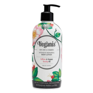 Veganis Leche Corporal Reparadora Intensiva con Cafeína y Rosa Mosqueta 500ml