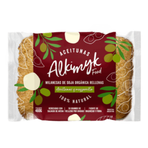Alkimyk Milanesa de Soja Relleno de Aceituna y Muzzarella 460g