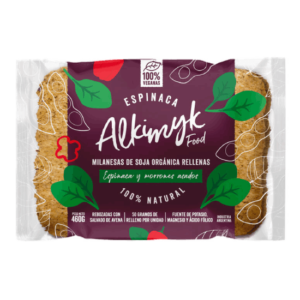 Alkimyk Milanesa de Soja Relleno de Espinaca y Morrones Asados 460g