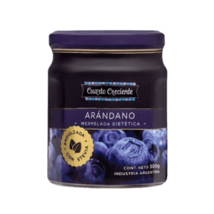 Cuarto Creciente Mermelada Dietética con Stevia Arándano 280g