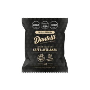 Dantelli Alfajor Harina de Almendras Relleno de Cafe y Avellanas 65g
