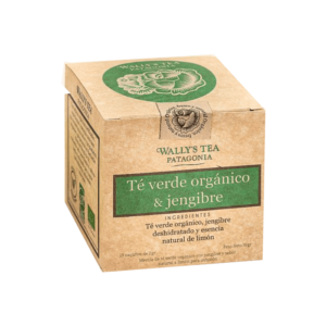 Wallys Tea Te Verde Orgánico y Jengibre 15u