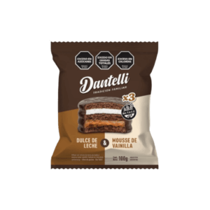 Dantelli Alfajor Triple Dulce de Leche y Mousse de Vainilla 100g