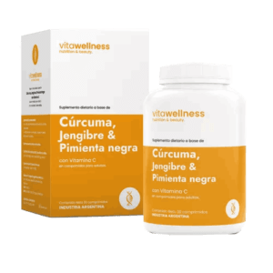 Vita Wellness Curcuma, Jengibre y Pimienta Negra 30u
