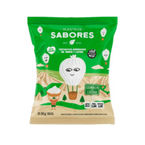 Nuestros Tostada de Arroz y Lupino Sabor Cebolla y Crema 50g