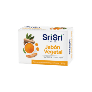Sri Sri Jabón Vegetal Curcuma y Sandalo 100g