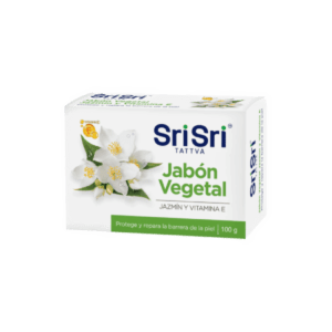 Sri Sri Jabón Vegetal Jazmin y Vitamina E 100g