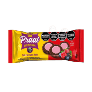 Praat Galletitas Aventura Chocolate Relleno de Frutos Rojos 85g