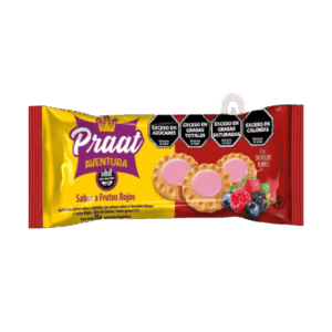 Praat Galletitas Aventura Vainilla Relleno de Frutos Rojos 85g