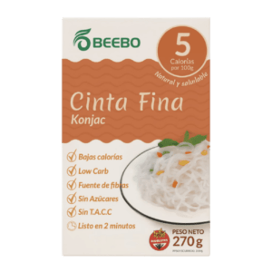 Beebo Fideo de Konjac o Shirataki Tira Fina 270g
