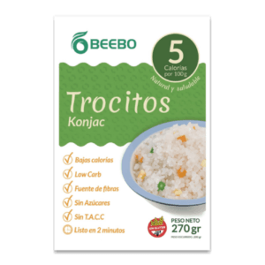 Beebo Fideo de Konjac o Shirataki Trocitos (Tipo Arroz) 270g