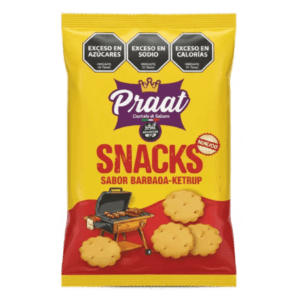 Praat Snack Ketchup y Barbacoa 55g