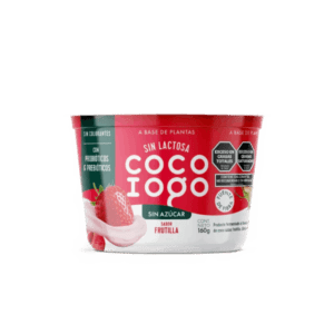 QU Coco Iogo Yogurt de Leche de Coco Sin Azúcar Frutilla 160g